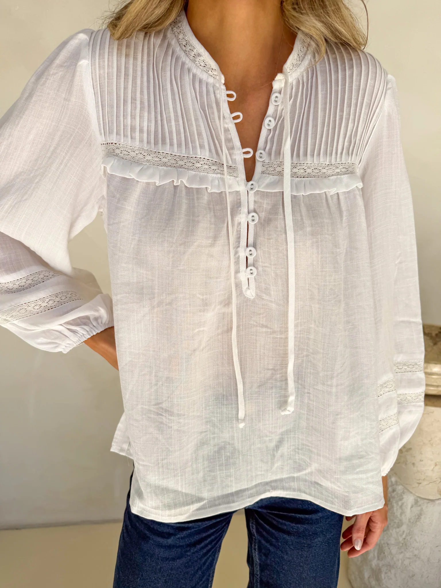 Florence Blouse - White - Image 5