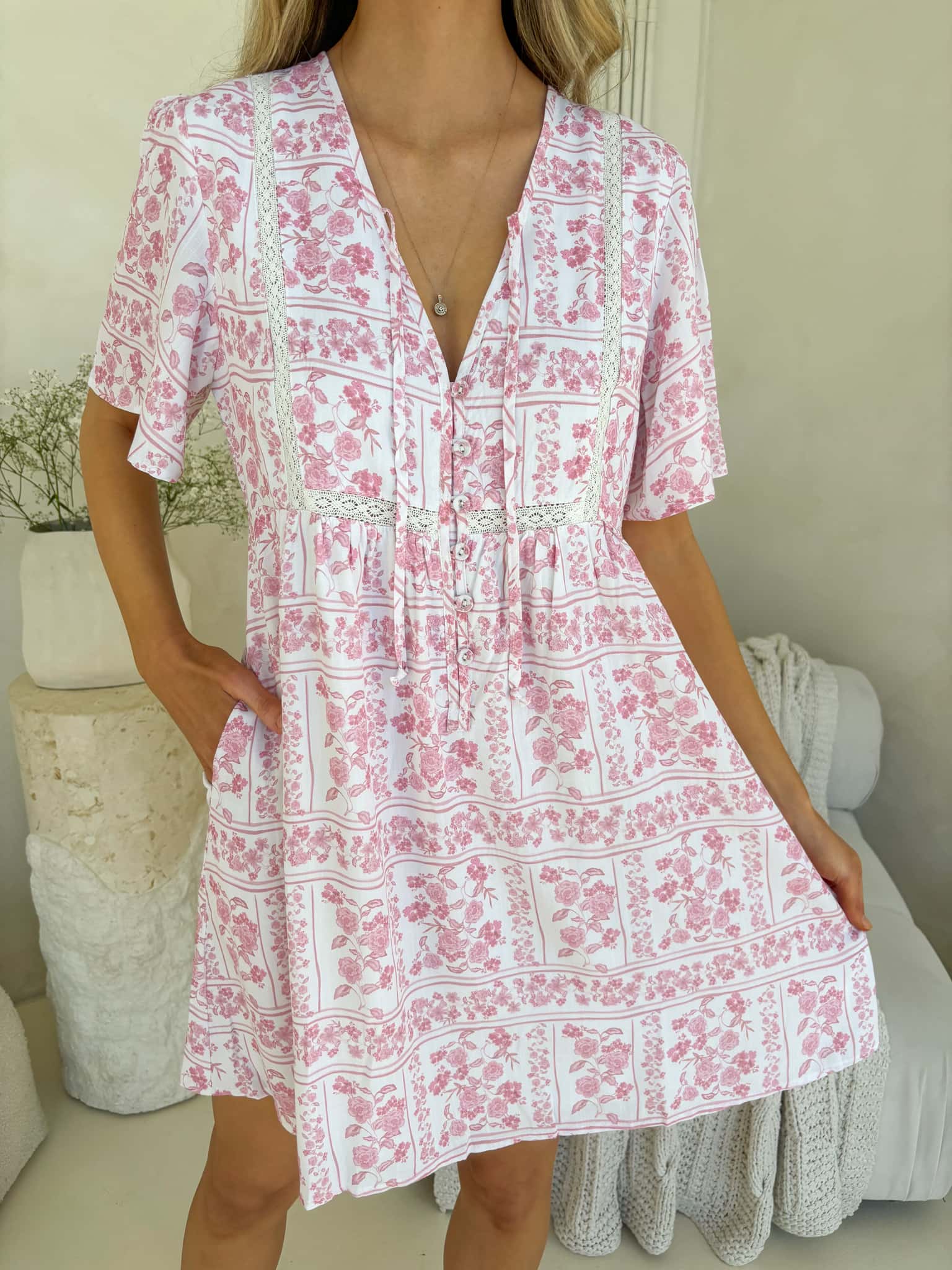 Sienna Dress - Petal & Poise Print - Image 2