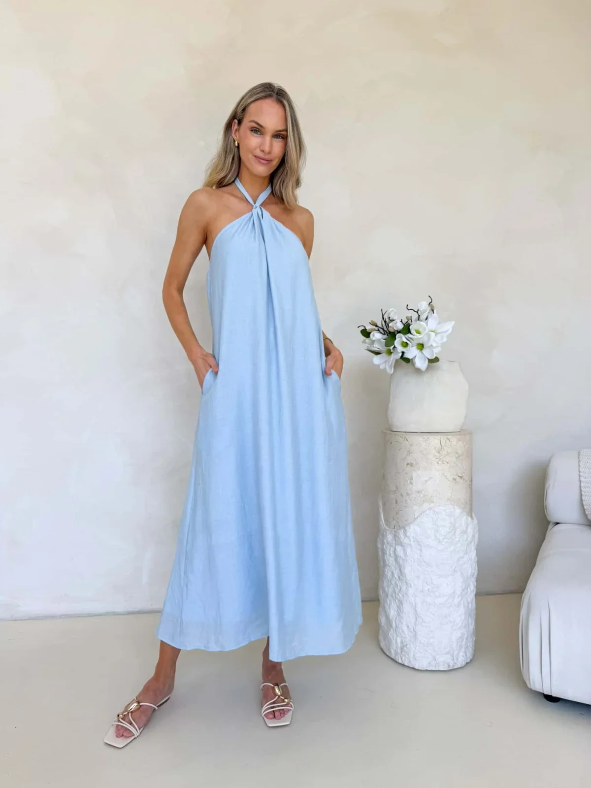 Willow Dress - Blue - Image 5
